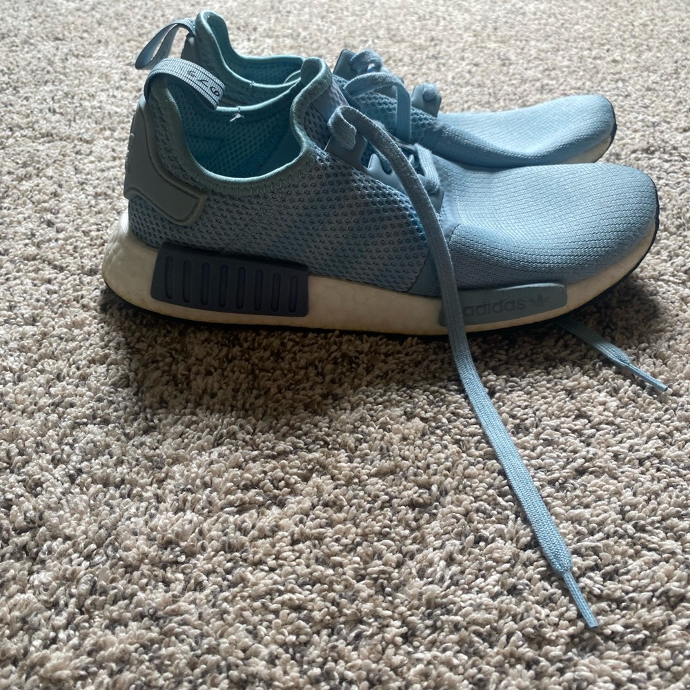 adidas NMD R1 Light Blue Athletic Shoes - Picture 2 of 4